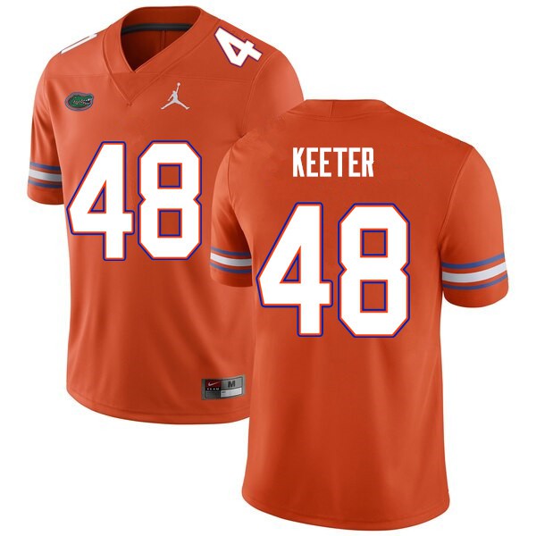Men #48 Noah Keeter Florida Gators College Football Jersey Orange